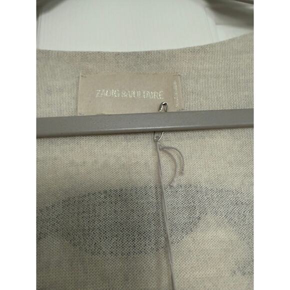 Zadig & Voltaire Nosfa Wool Sweater - Rock Rhinestone Back & rolled hem - size M - Picture 7 of 7